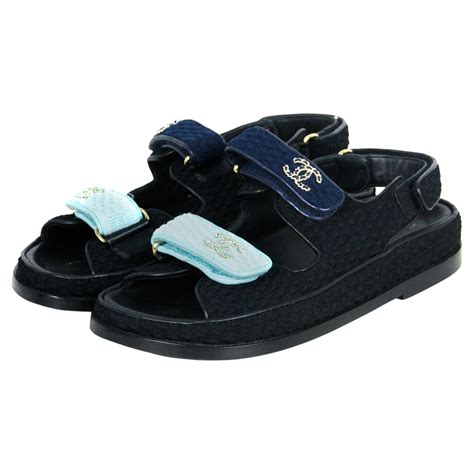 chanel dad sandals velcro|chanel dad sandals for sale.